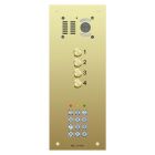 Comelit 4 button, VR brass engravable iKall video + keypad