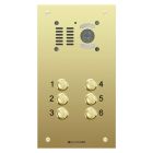Comelit 6 button, VR brass engravable iKall video panel