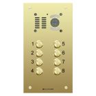 Comelit 8 button, VR brass engravable iKall video panel
