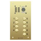 Comelit 9 button, VR brass engravable iKall video panel