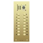 Comelit 16 button, VR brass engravable iKall video panel