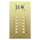 Comelit 12 button, VR brass engravable iKall video panel D7