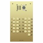 Comelit 21 button, VR brass engravable iKall video panel