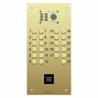 Comelit 23 button, VR brass iKall video panel with prox cut-out