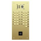 Comelit 25 button, VR brass engravable iKall video panel + Prox