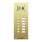 Comelit 6 button, VR brass name window iKall video panel (Size A7)