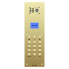 Comelit Brass video digital entry panel with mechanical buttons