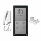 Videx 5 Way Flush VR4K Vandal Resistant Audio Kit