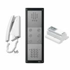 Videx 6 Way Flush VR4K Vandal Resistant Audio Kit with Codelock