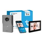 CAME BPT VRM S/S Engravable 2-Way Video Flush Kit with White XTS 5IP