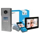 CAME BPT VRM Engravable 9-Way Digi Keypad Video Flush Kit White XTS 7
