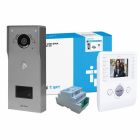 CAME BPT VRM S/S Engravable 6-Way Video Flush Prox Kit &amp;amp; Black Perla