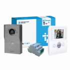 CAME BPT VRM S/S Engravable 4-Way Video Surface Kit with Black Perlas