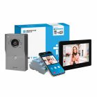 CAME BPT VRM S/S Engravable 6-Way Video Flush Kit with White XTS 7