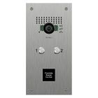 Bticino VRS, 2 button flush VR Video panel (Prox. Cutout)
