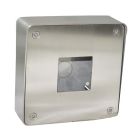 SRS Stainless Steel Box with 40x40mm Cutout (Surface)