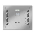 Entryphone 12 Button Laser Engraved Entry Panel - Stainless (241x292)