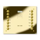Entryphone 14 Button Laser Engraved Entrance Panel - Gold (241 x 292)