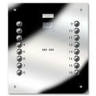 Entryphone 16 Button Laser Engraved Entrance Panel - Mirror (241x292)