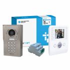 CAME BPT VRW S/S Windows 7-Way Video Flush Keypad Kit with White Perla