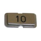 SRS Stainless Steel Engraved Name Plate With The Number 10