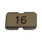 SRS Stainless Steel Engraved Name Plate With The Number 16