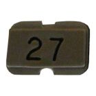 SRS Stainless Steel Engraved Name Plate With The Number 27