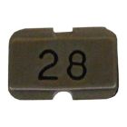 SRS Stainless Steel Engraved Name Plate With The Number 28