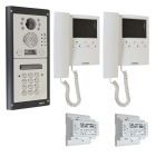 Videx 2 Way 4000 Series Flush Colour Video Kit with Keypad