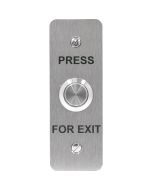 SRS Flush Narrow Stainless Steel Press For Exit Button