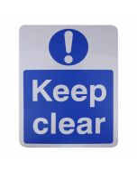 CDVI Self-Adhesive Keep Clear Sign