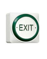 RGL white plastic EXIT button with large push plate