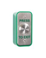 RGL architrave, narrow stainless steel PRESS TO EXIT button