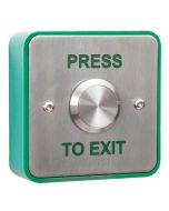 RGL stainless steel, 25mm PRESS TO EXIT button