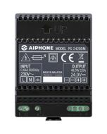 Aiphone PS-2420DM DIN mounted power supply unit 24V 2A for GT Series, compact, reliable, easy installation.