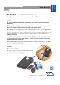 Entrotec Oneprox office USB administration kit. data sheet