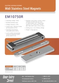 EM10750R Midi Stainless Steel Magnets Brochure