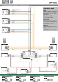 SRS audio installation diagram.  n way, 2 entrance with 9327 timer (instead of 9307.2)
