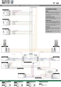 SRS audio installation diagram.  n way, 2 entrances one with DC50 keypad