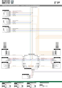 SRS audio installation diagram.  n way, n entrances with DC50 keypad