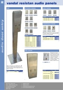 SRS - Vandal Resistant modular audio panels leaflet