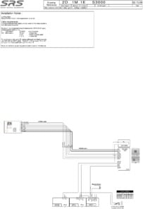 SD 3000 series (1 way) video wiring diagram with VR panel