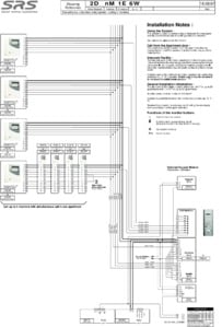 SRS slimline 6 wire video diagram - 1 entrance