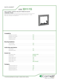 Comelit 3311/1S data sheet