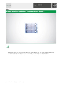 Comelit 3323/6 data sheet
