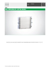 Comelit 33433 data sheet