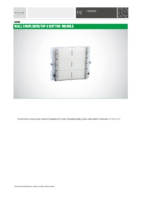 Comelit 33436 data sheet
