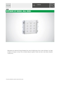 Comelit 3348B data sheet