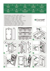 Comelit 3462/2 & 3462/6 technical manual