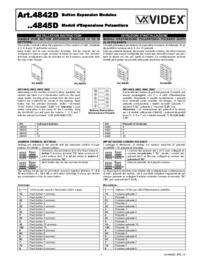 Videx 4842D - 4845D double button modules - Installation Guide